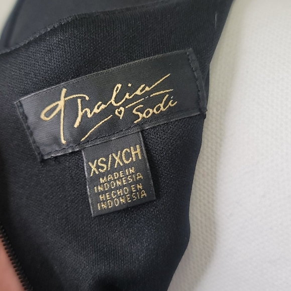 Thalia Sodi Black Wrap Dress Size XS - Picture 8 of 11